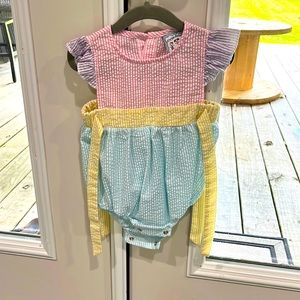 Girls smocked outfit